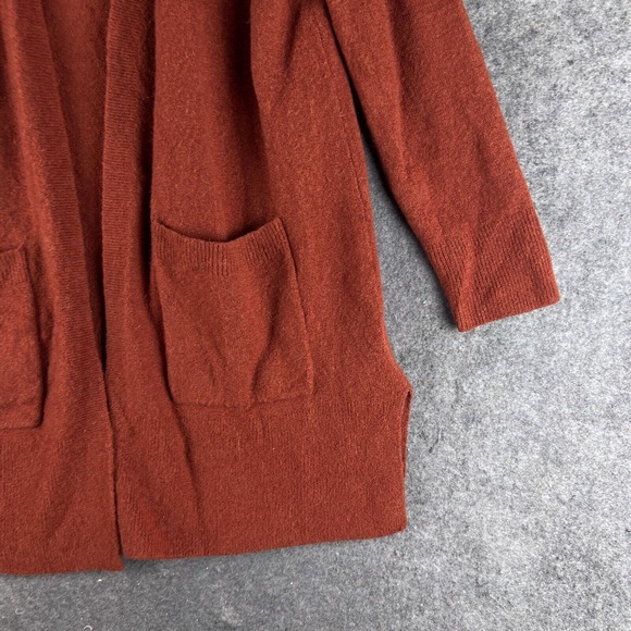 Madewell Sweater Womens Small Red Orange‎ Kent Cardigan Soft Open Wool Alpaca - Picture 5 of 14